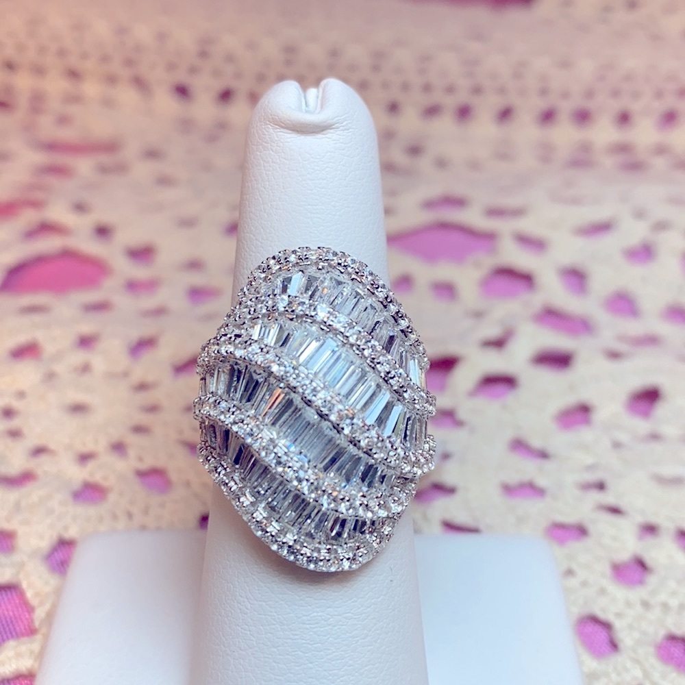 9.59ctw Diamond Simulant Ring